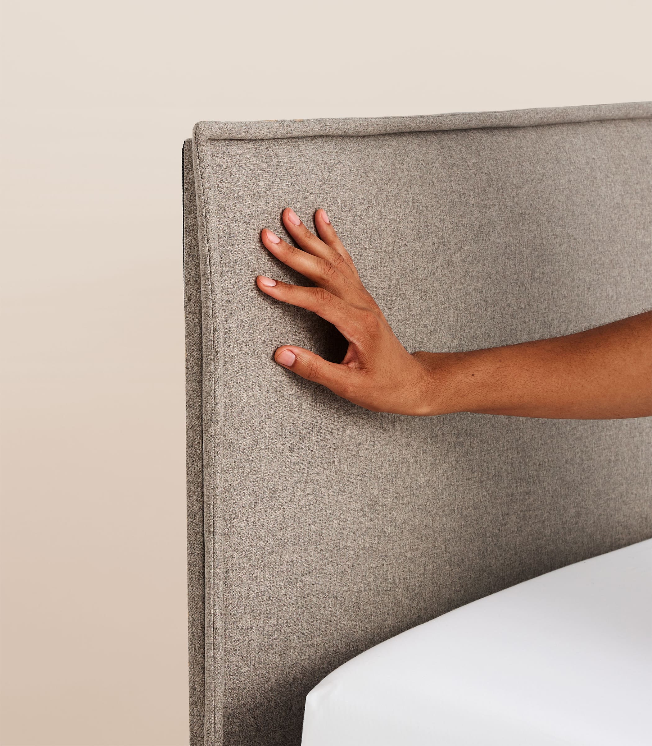 Lit tapissier - Beige - Image 5