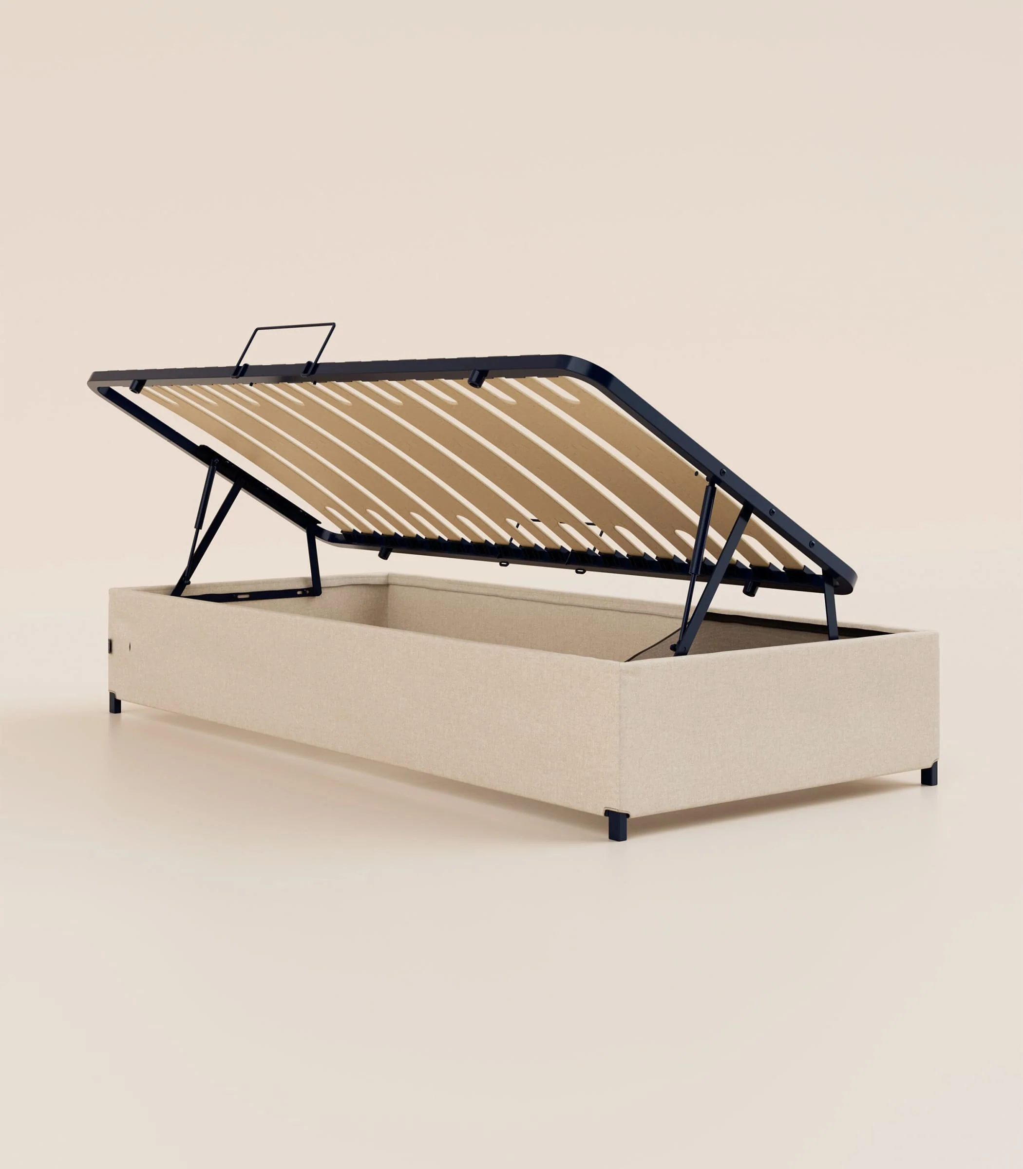 Lit coffre enfant - Beige - Image 4