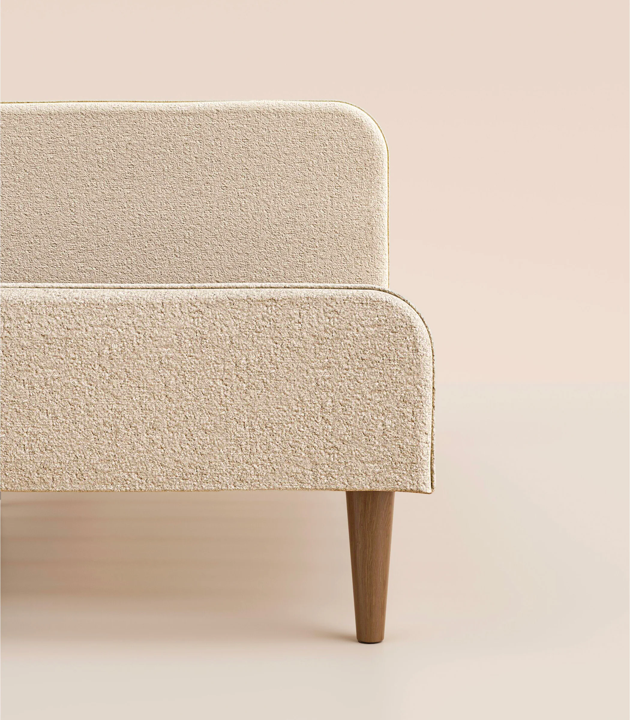 Lit scandi - Beige Bouclé - Image 10