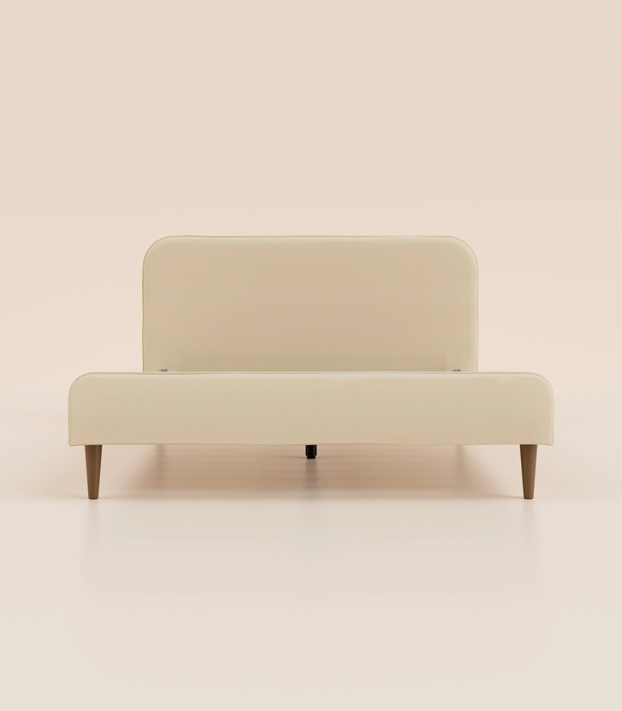 Lit scandi - Beige Velouté - Image 2