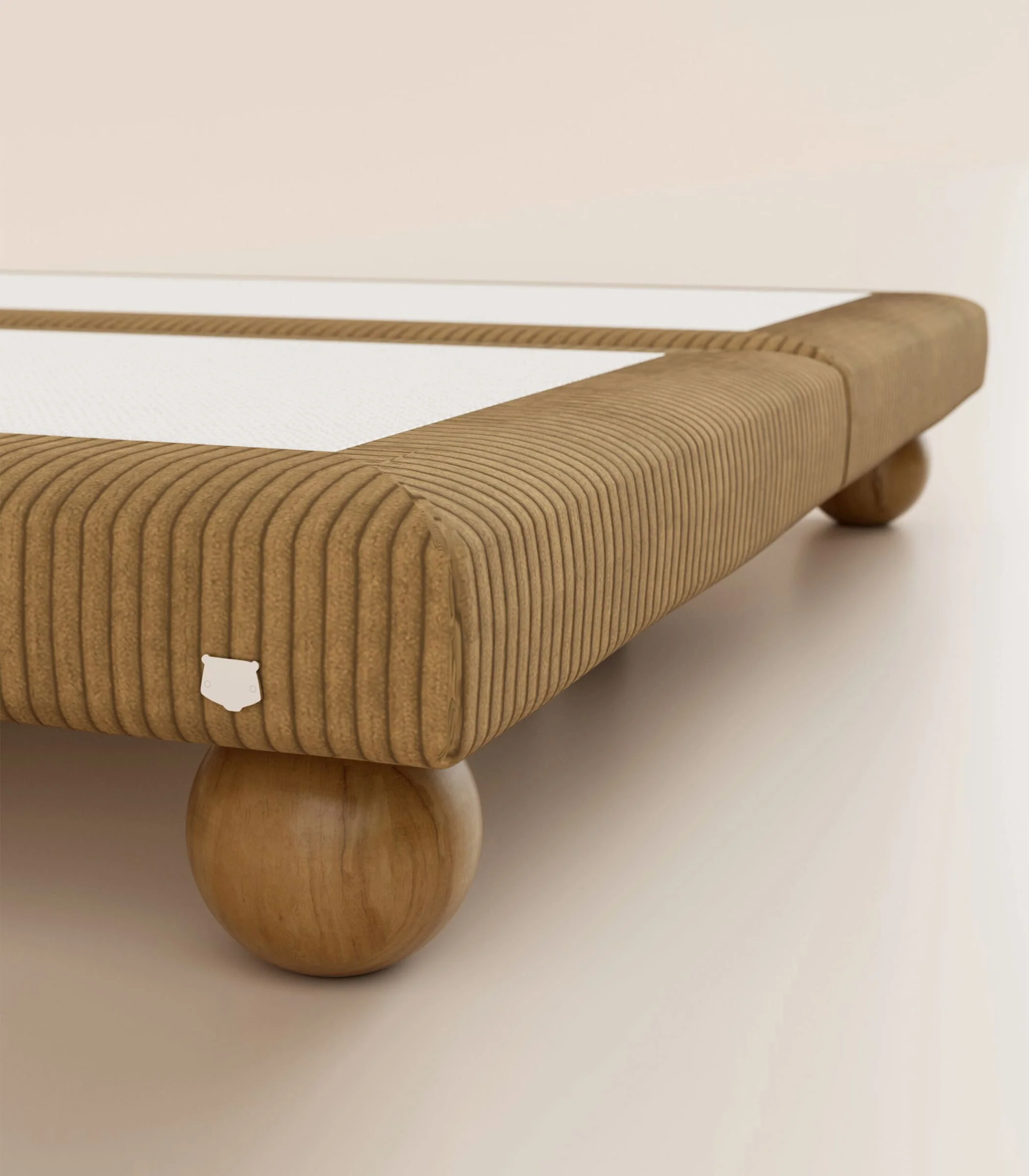 Sommier Grand Ours - Velours Havane - Image 6